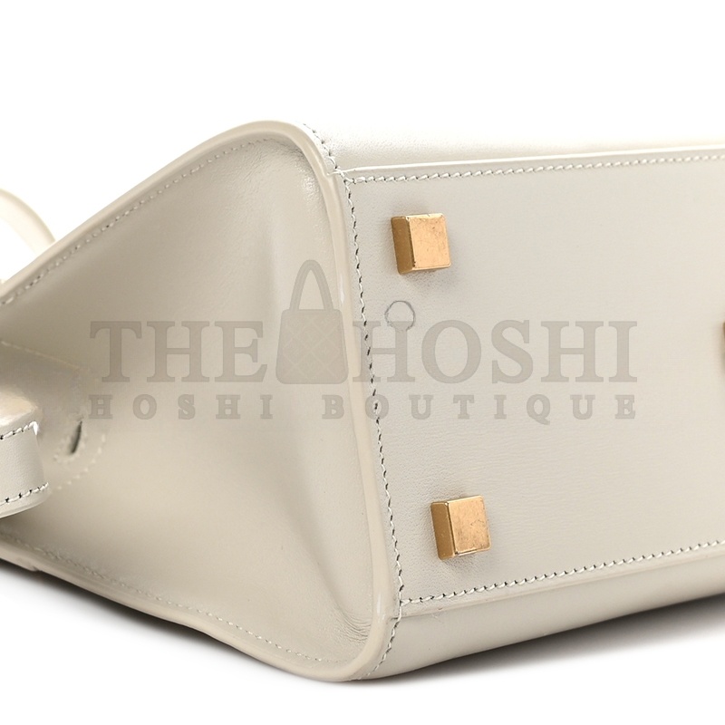 Y51 MANHATTAN NANO TOTE BLACK IN SMOOTH LEATHER 5937411471590 (21*16*9cm) Master Quality